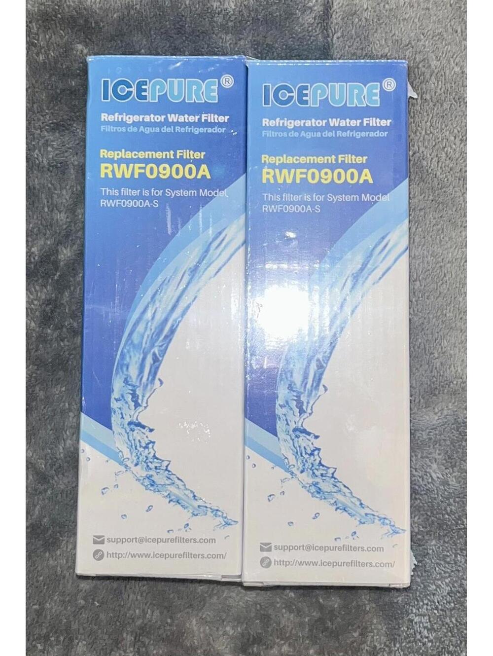IcePure RWF0900A Refrigerator Water Filter 2 Pack ~ Sealed